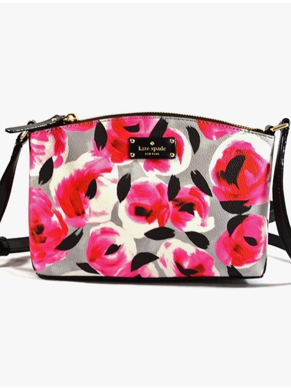 Kate Spade Millie Grove Street Rose Bed Floral Crossbody EUC